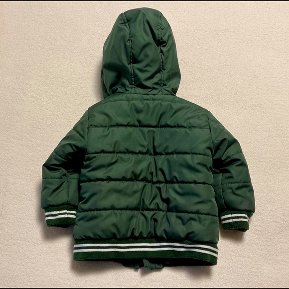 HP 💗 ‘Little Me’ 12 Month Hunter Green Winter Jacket - Picture 3 of 6